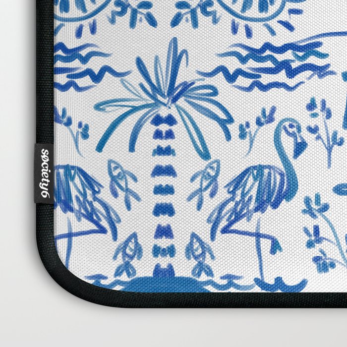 Coastal Chinoiserie  Laptop Sleeve Gallery Image 3