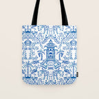 Coastal Chinoiserie  Tote Bag Gallery Image 1