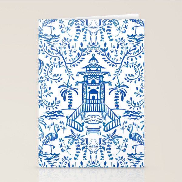 Coastal Chinoiserie  Stationery Card Gallery Image 2