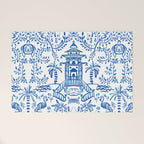 Coastal Chinoiserie  Welcome Mat Gallery Image 1