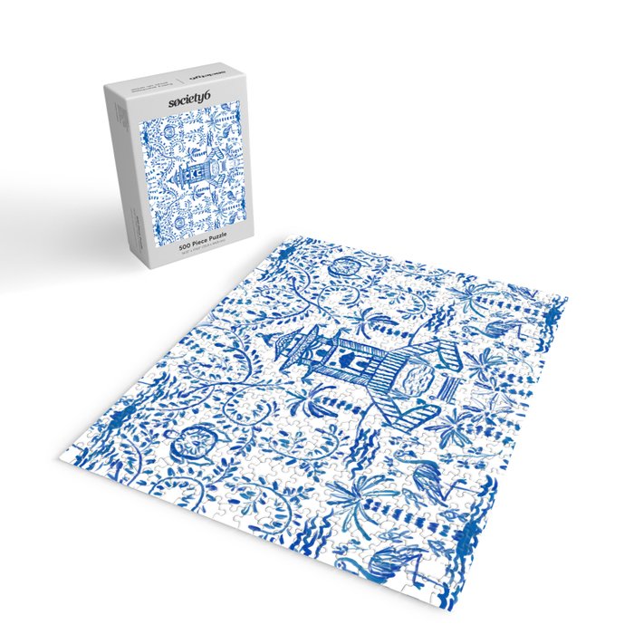 Coastal Chinoiserie  Jigsaw Puzzle Gallery Image 2