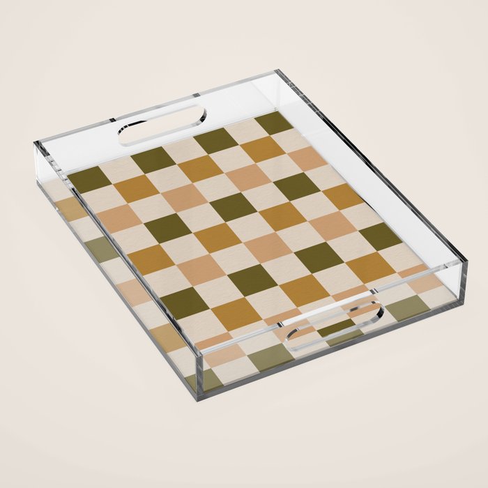 checks â neopolitan Acrylic Tray Gallery Image 1