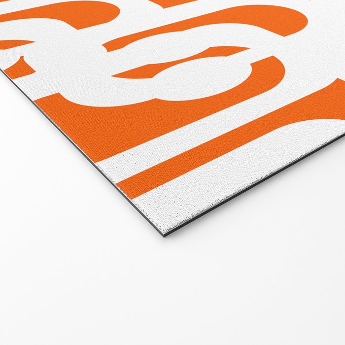 Mid Century Modern Loops Orange and White Abstract Pattern Welcome Mat Gallery Image 2