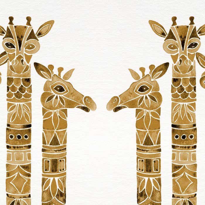 Giraffes - Sepia Palette Coffee Mug Gallery Image 2