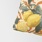 Bold Lemon Citrus Pattern Pillow Sham Gallery Image 4