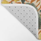 Bold Lemon Citrus Pattern Bath Mat Gallery Image 2
