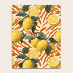 Bold Lemon Citrus Pattern Notebook Gallery Image 4