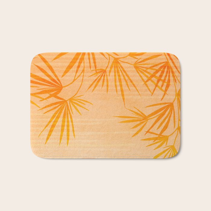 Orange Tropical Sunset Landscape 2 Bath Mat Gallery Image 1