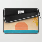 Orange Tropical Sunset Landscape 2 Laptop Sleeve Gallery Image 2