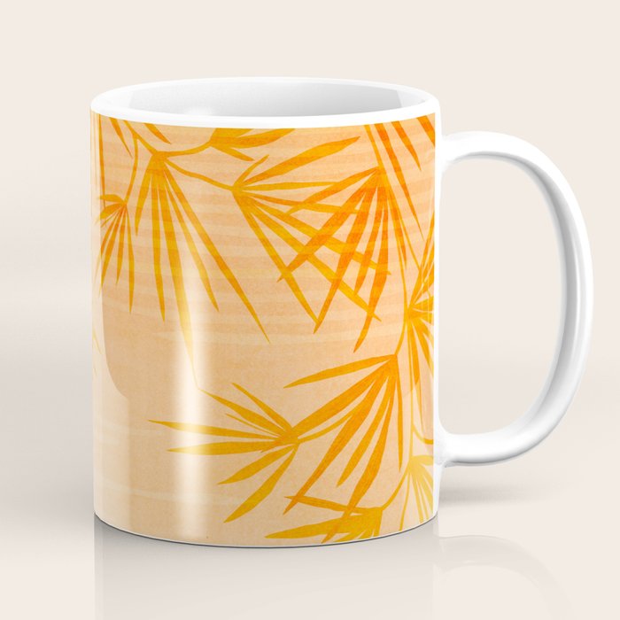 Orange Tropical Sunset Landscape 2 Coffee Mug Gallery Image 1