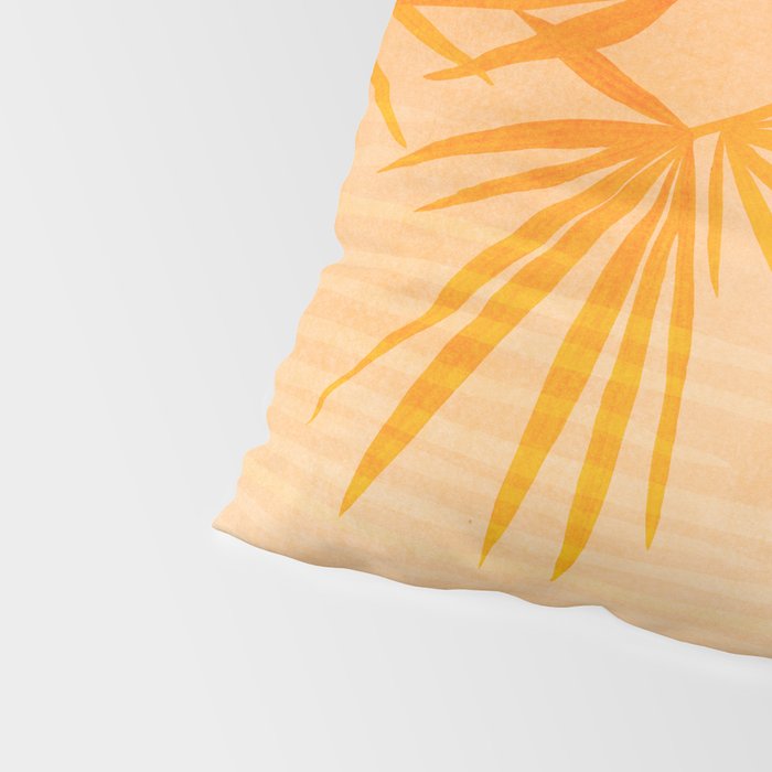 Orange Tropical Sunset Landscape 2 Pillow Sham Gallery Image 4