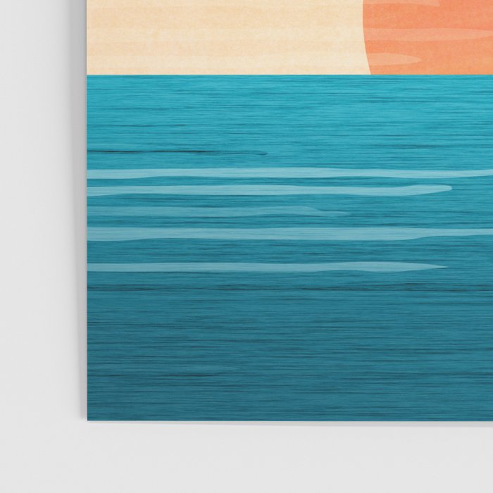 Orange Tropical Sunset Landscape 2 Poster Gallery Image 3