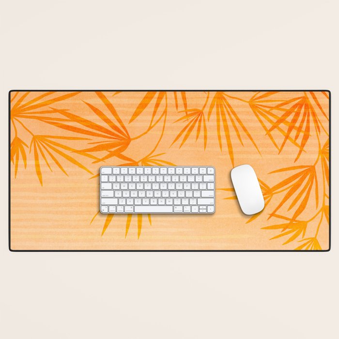 Orange Tropical Sunset Landscape 2 Desk Mat Gallery Image 1