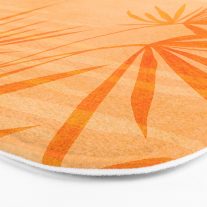 Orange Tropical Sunset Landscape 2 Bath Mat Gallery Image 3