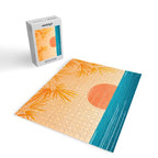 Orange Tropical Sunset Landscape 2 Jigsaw Puzzle Gallery Image 2