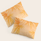 Orange Tropical Sunset Landscape 2 Pillow Sham Gallery Image 3