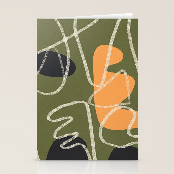 Organic Minimalist Layers 8 Stationery Card Gallery Image 2