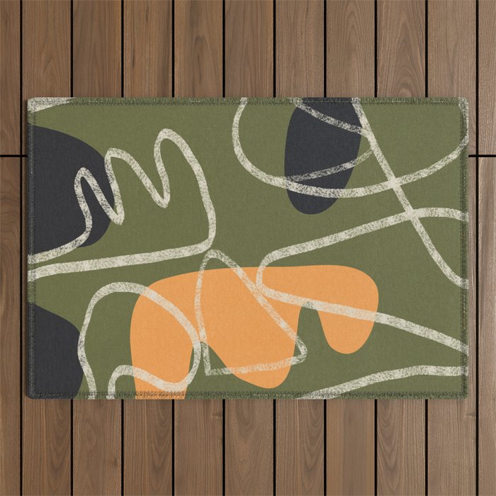 Organic Minimalist Layers 8 Outdoor Rug Gallery Image 1