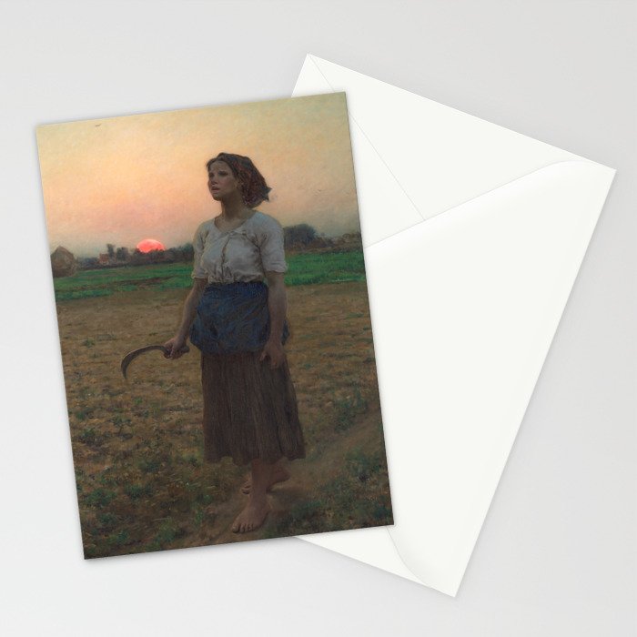 The Song of the Lark, Jules Adolphe Breton, 1884 Stationery Card Gallery Image 2
