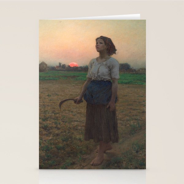 The Song of the Lark, Jules Adolphe Breton, 1884 Stationery Card Gallery Image 2