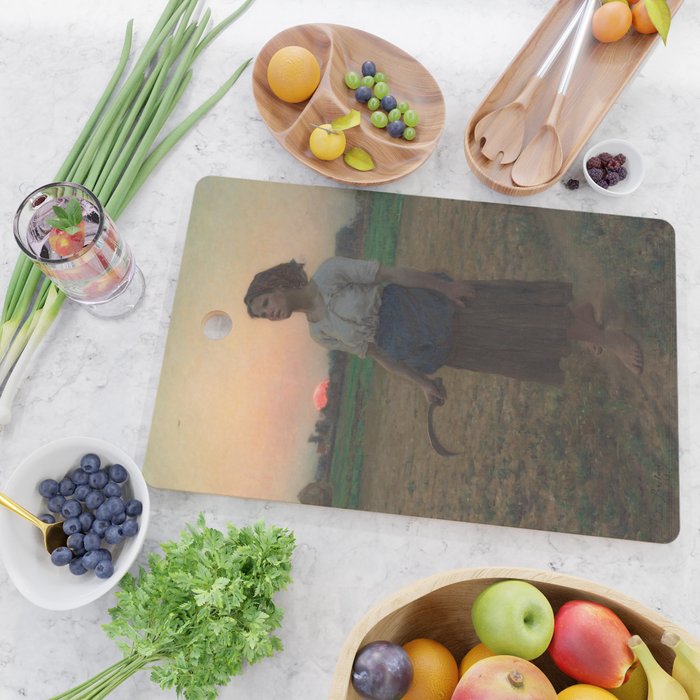 The Song of the Lark, Jules Adolphe Breton, 1884 Cutting Board Gallery Image 2