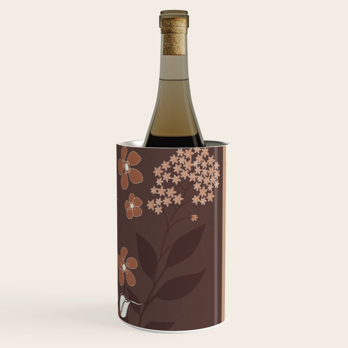 Floral Mocha 2 Wine Chiller Gallery Image 3