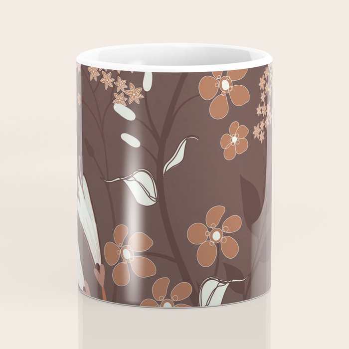 Floral Mocha 2 Coffee Mug Gallery Image 4