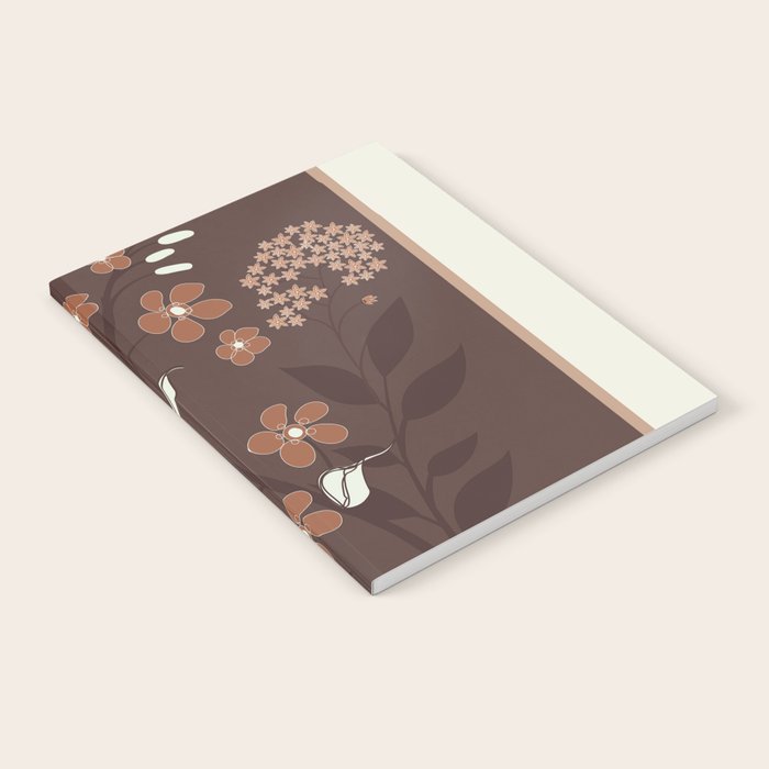 Floral Mocha 2 Notebook Gallery Image 1