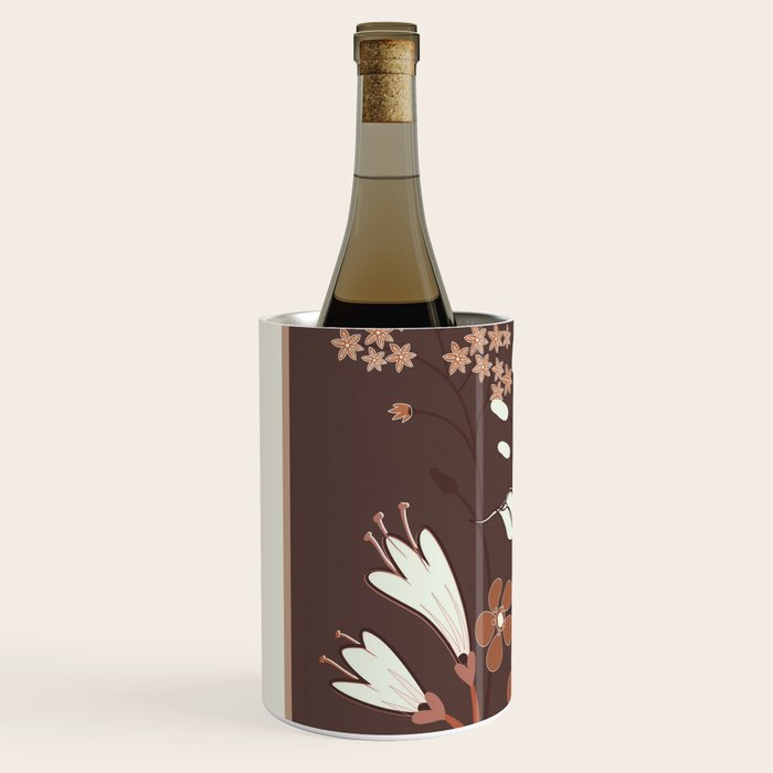 Floral Mocha 2 Wine Chiller Gallery Image 2