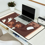 Floral Mocha 2 Desk Mat Gallery Image 2
