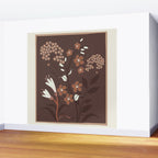 Floral Mocha 2 Wall Mural Gallery Image 2