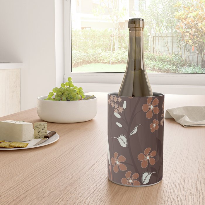 Floral Mocha 2 Wine Chiller Gallery Image 4