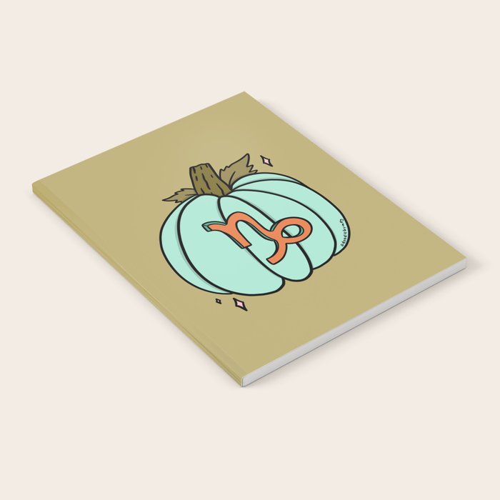 Capricorn Pumpkin Notebook Gallery Image 1