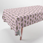 Hedgehog Rose Pink Tablecloth Gallery Image 1