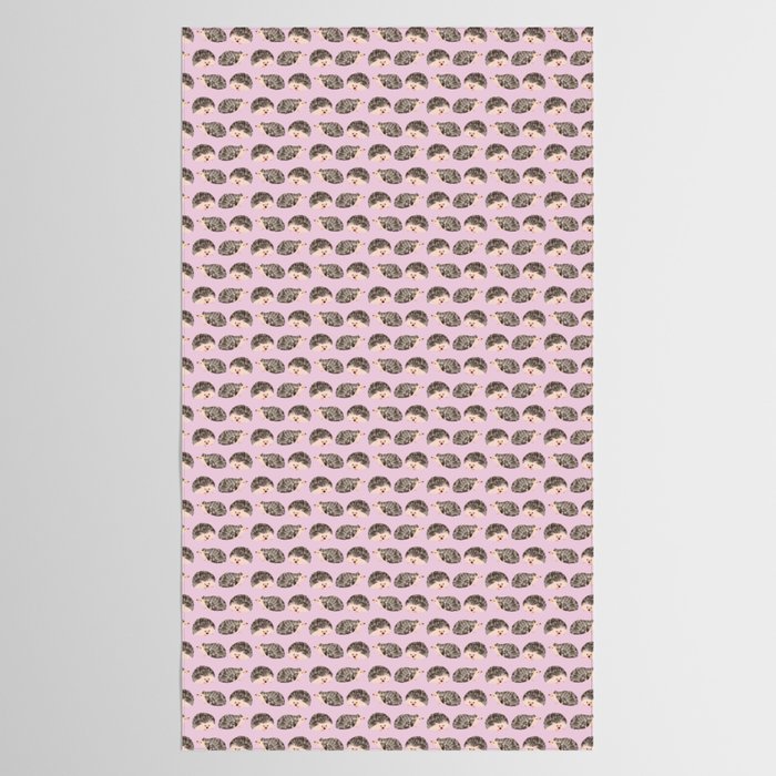 Hedgehog Rose Pink Tablecloth Gallery Image 2