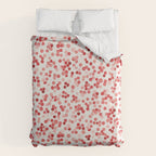 Holiday Confetti Christmas Dots Red Duvet Cover Gallery Image 6