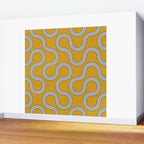My Favorite Geometric Patterns No.31 - Mustard Yellow Wall Mural Gallery Image 2