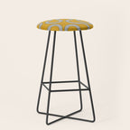 My Favorite Geometric Patterns No.31 - Mustard Yellow Stool Gallery Image 1
