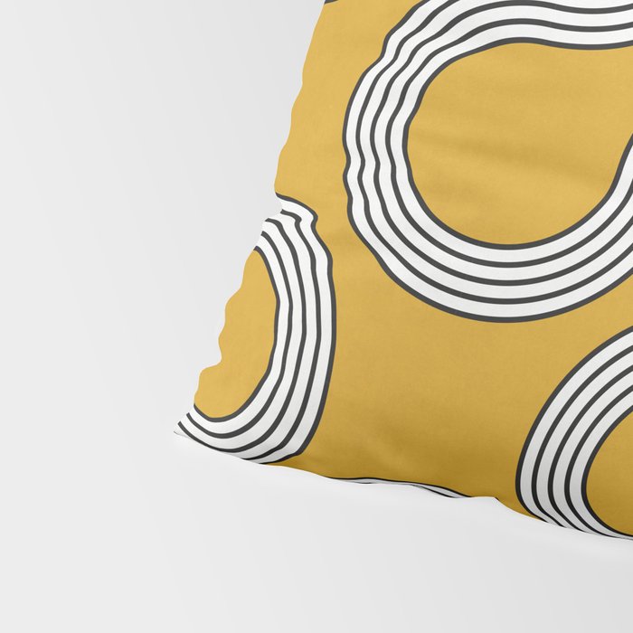 My Favorite Geometric Patterns No.31 - Mustard Yellow Pillow Sham Gallery Image 4