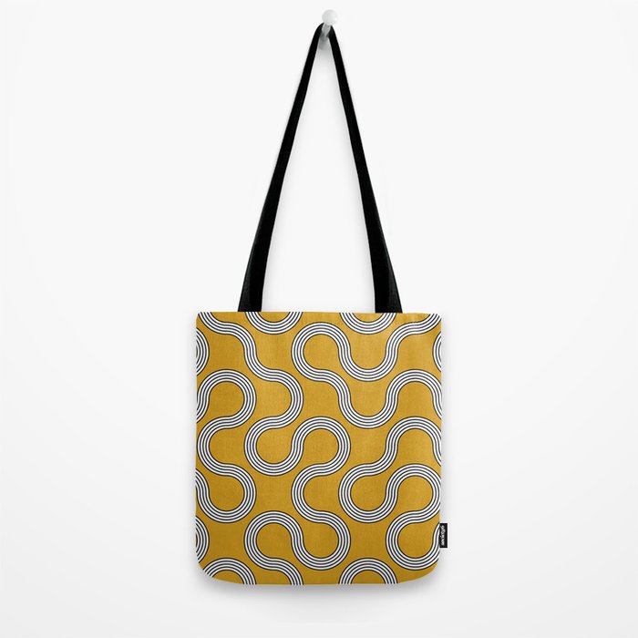 My Favorite Geometric Patterns No.31 - Mustard Yellow Tote Bag Gallery Image 2