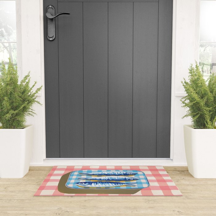 Sardine Picnic Welcome Mat Gallery Image 3