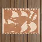 Minimalist Rabbit 5 Outdoor Rug Gallery Image 1