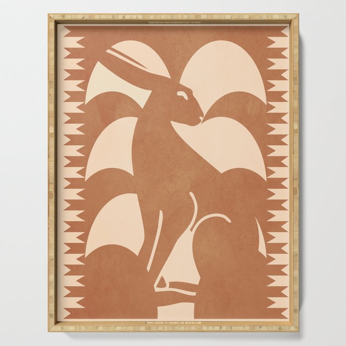 Minimalist Rabbit 5 Serving Tray Gallery Image 1