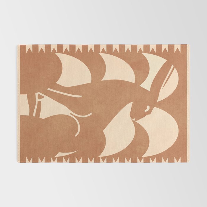 Minimalist Rabbit 5 Rug Gallery Image 2