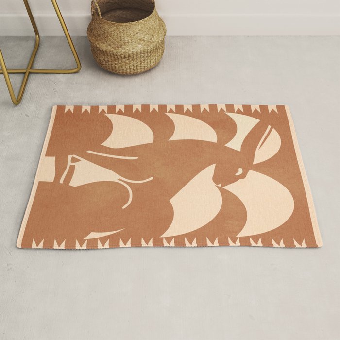 Minimalist Rabbit 5 Rug Gallery Image 1