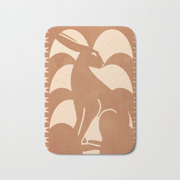 Minimalist Rabbit 5 Bath Mat Gallery Image 1