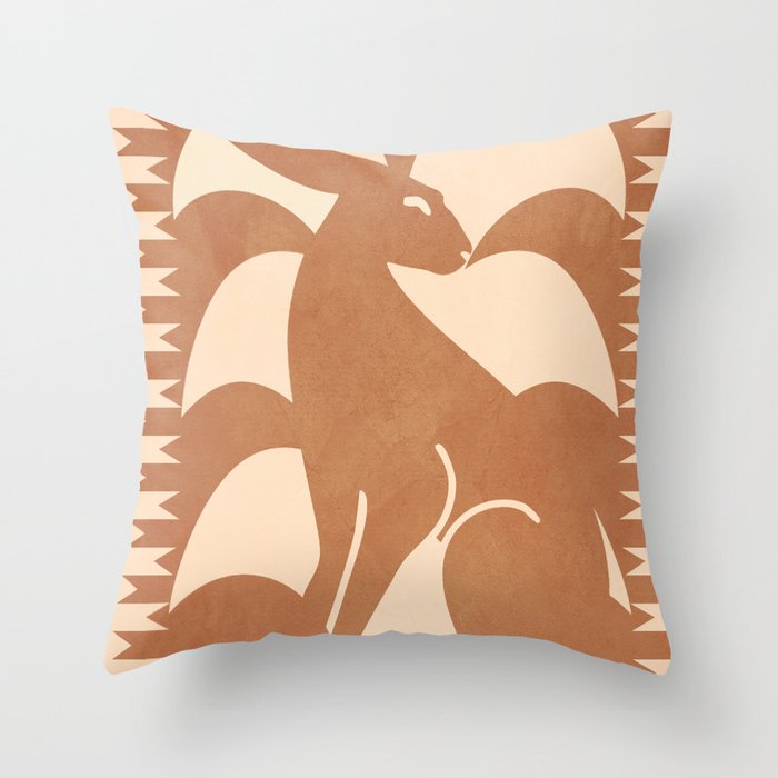 Minimalist Rabbit 5 Throw Pillow Gallery Image 1