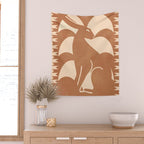 Minimalist Rabbit 5 Wall Tapestry Gallery Image 2