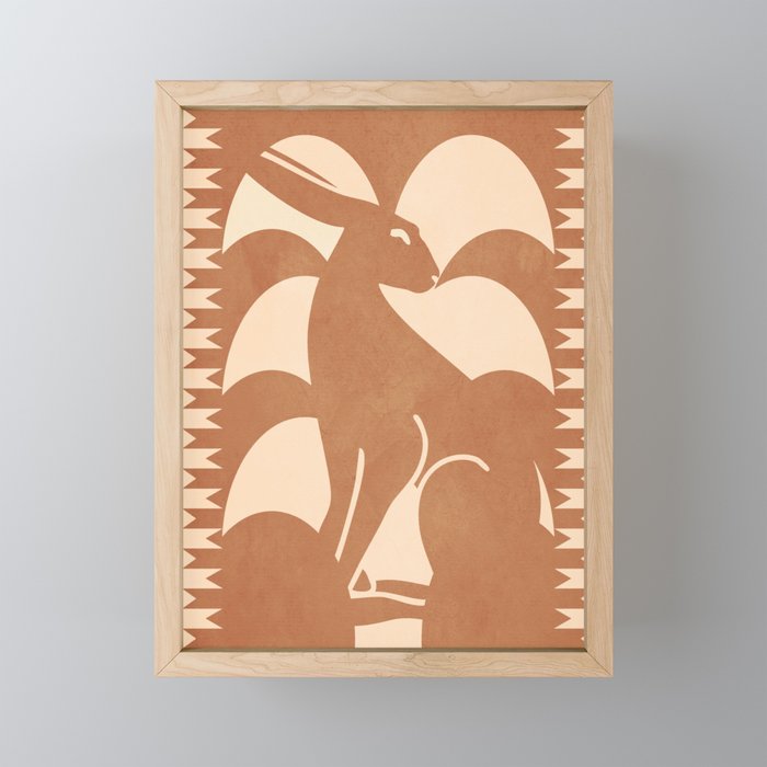 Minimalist Rabbit 5 Mini Art Print Gallery Image 1