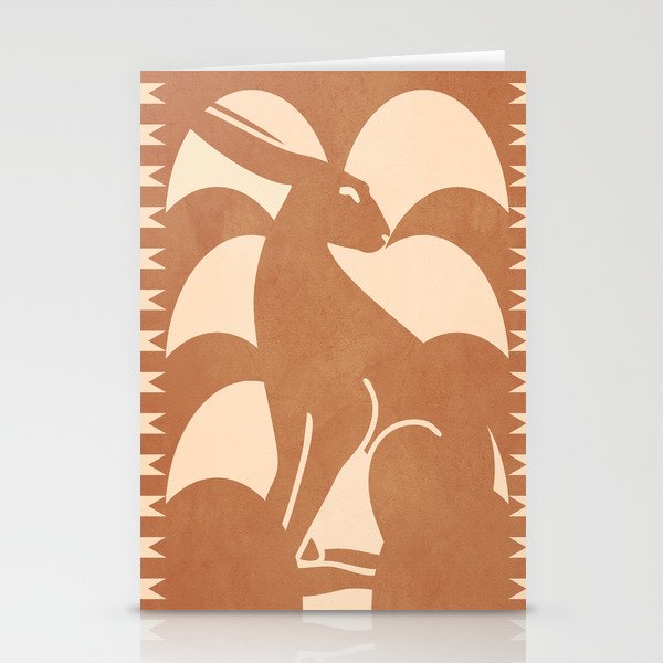 Minimalist Rabbit 5 Stationery Card Gallery Image 2